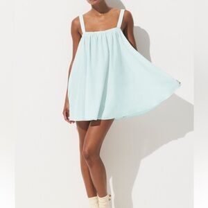 NWT SKIMS Cotton Voile Mini Dress in Frost Size L sold out